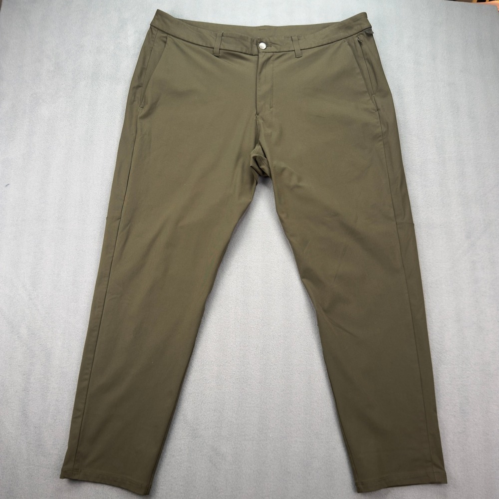 Lululemon Commission Pant Classic Fit‎ Olive Green Mens Size 40